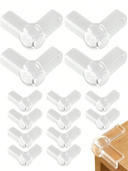 Baby Corner And Edge Protectors 4/6/8/10/12pcs Table Corner Covers Baby Safety| Silicone Corner Guards Transparent Coffee Table Sharp Corner Protection Children Corner Guards Furniture Rubber Edge Pr