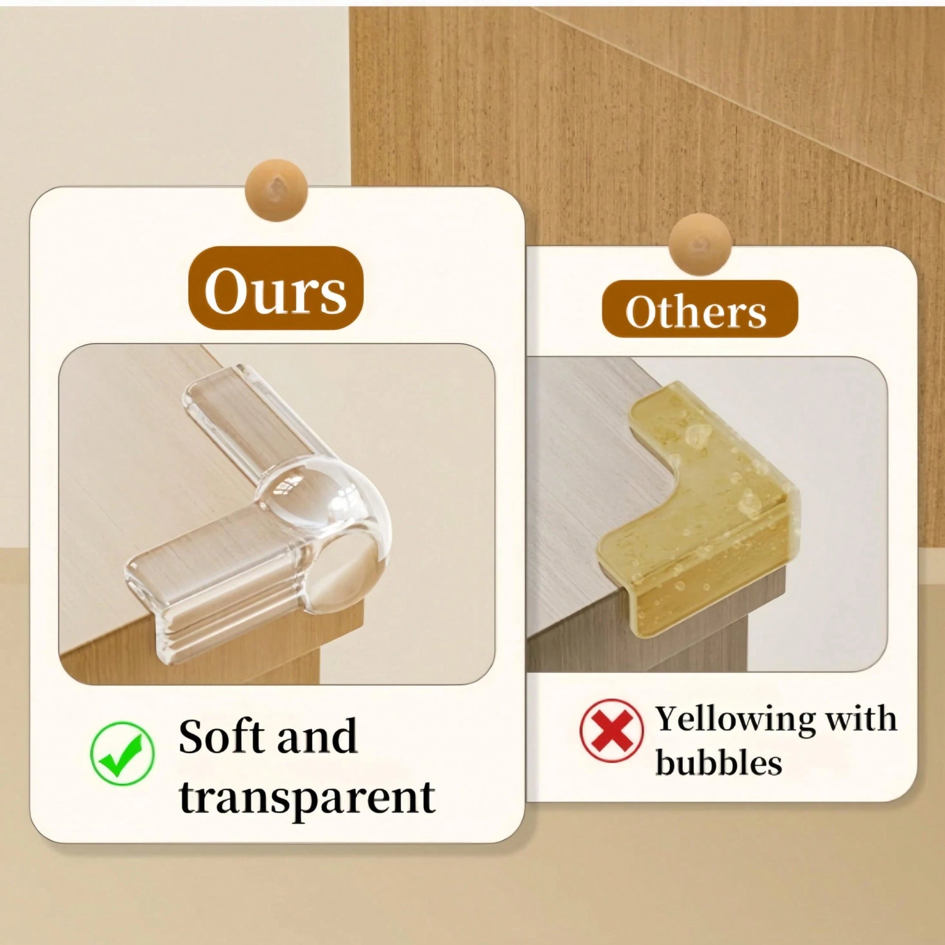 Baby Corner And Edge Protectors 4/6/8/10/12pcs Table Corner Covers Baby Safety| Silicone Corner Guards Transparent Coffee Table Sharp Corner Protection Children Corner Guards Furniture Rubber Edge Pr