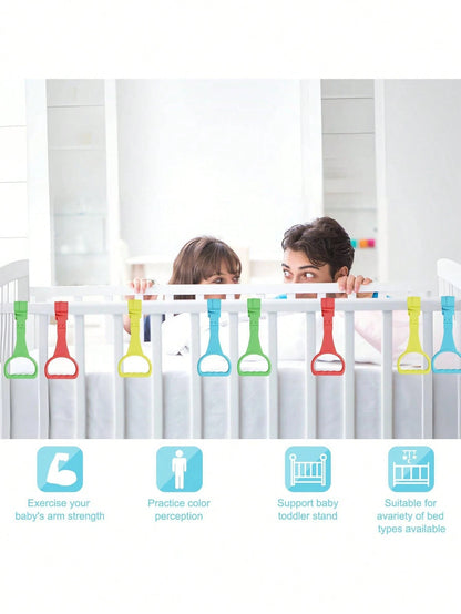 Baby Crib Pull Up Rings, Playpen Accessories For Toddlers, Standing And Walking Training Handrails, Baby Pull Up Rings For Exercise And Development