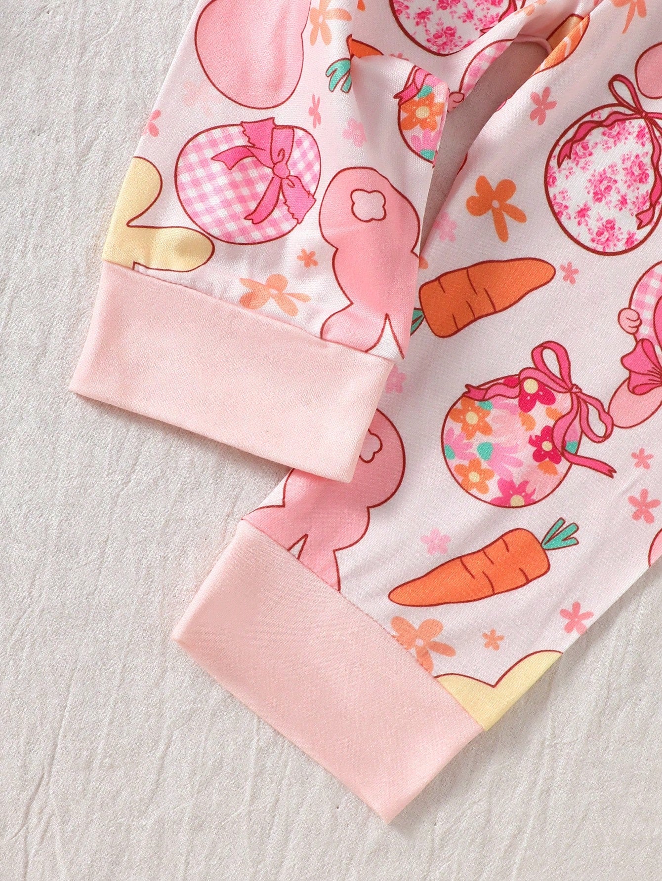 Baby Girl Cute Cartoon Pattern Comfortable Long Sleeve T-Shirt And Pants