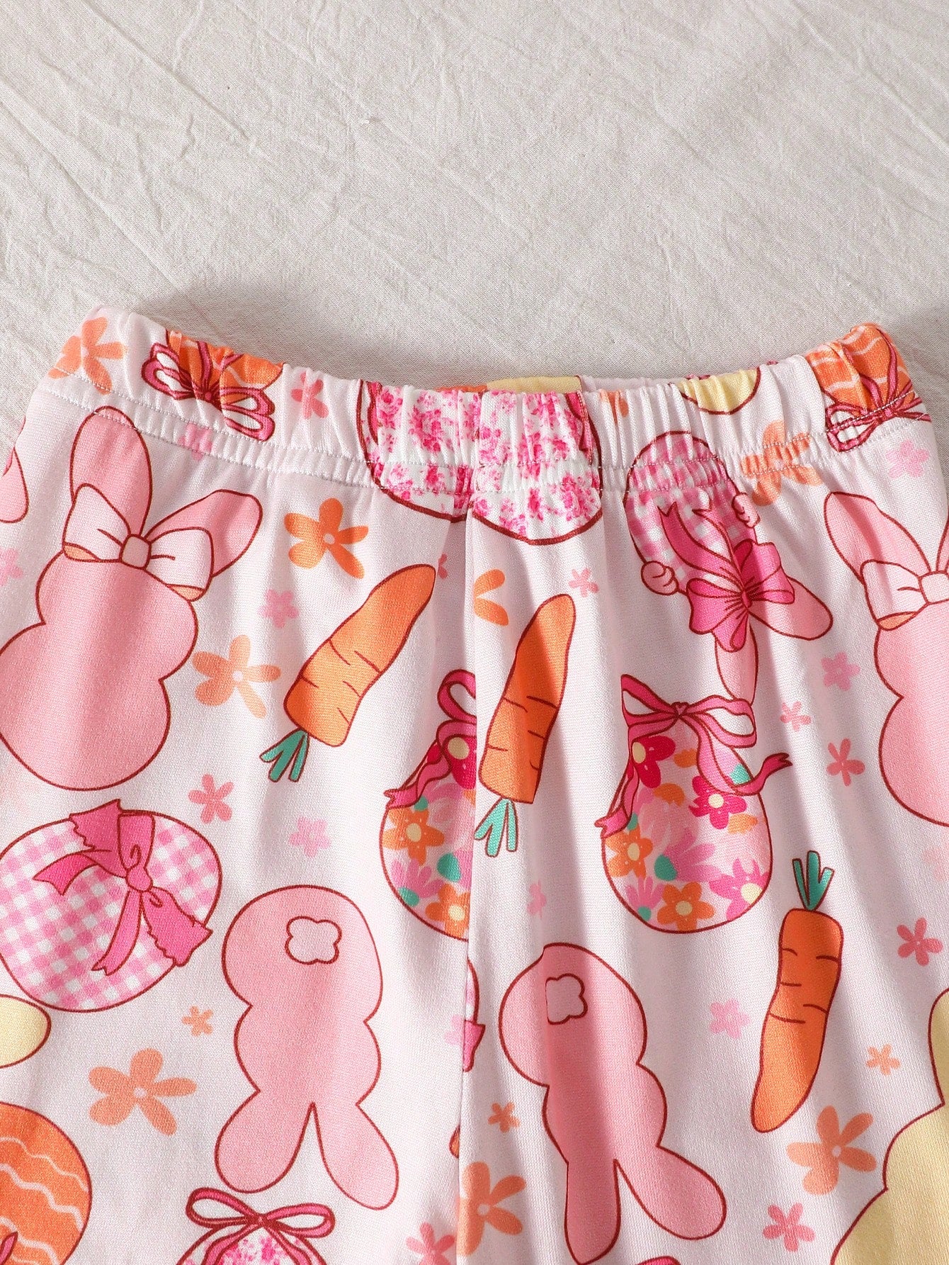 Baby Girl Cute Cartoon Pattern Comfortable Long Sleeve T-Shirt And Pants