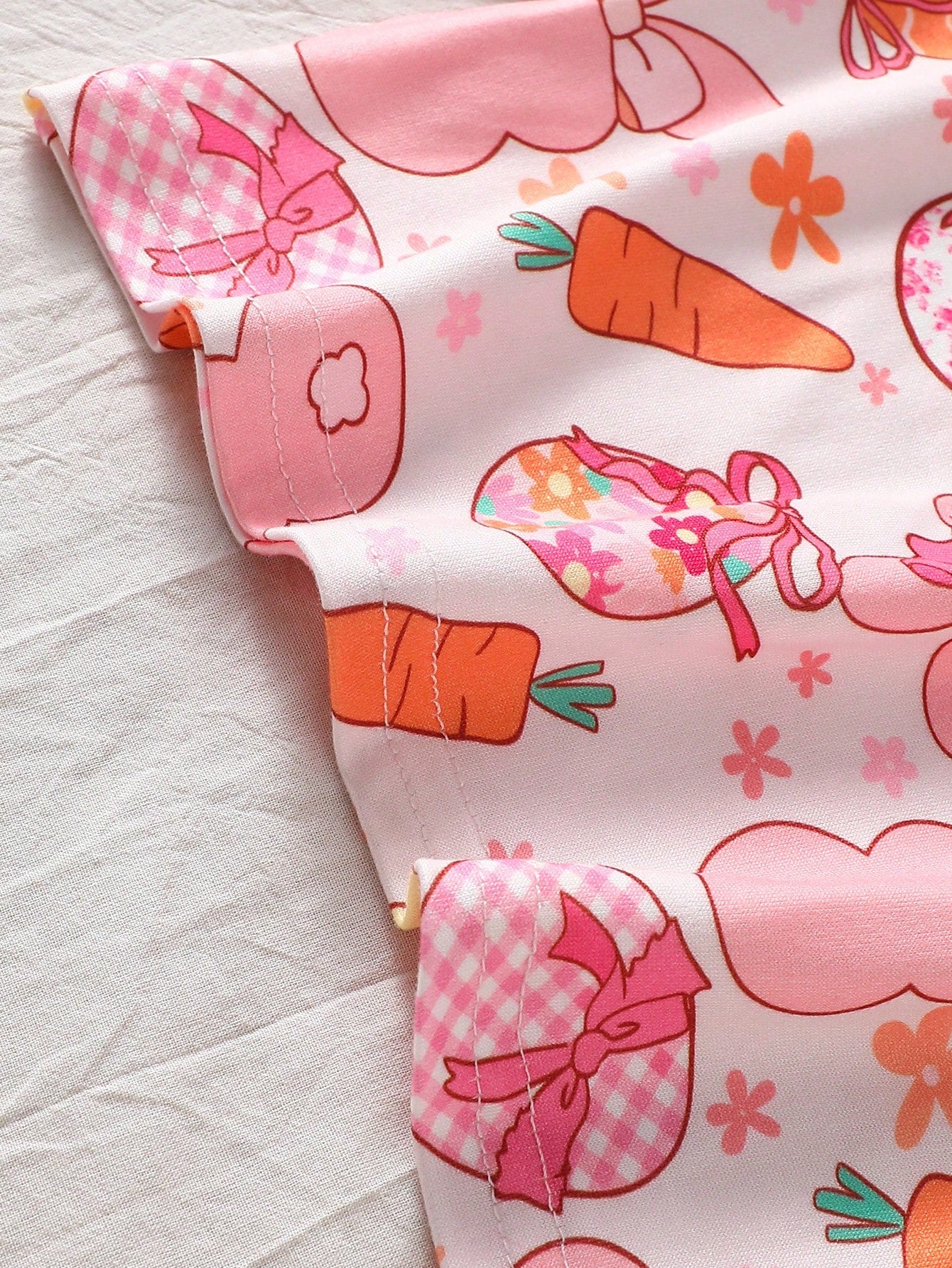 Baby Girl Cute Cartoon Pattern Comfortable Long Sleeve T-Shirt And Pants