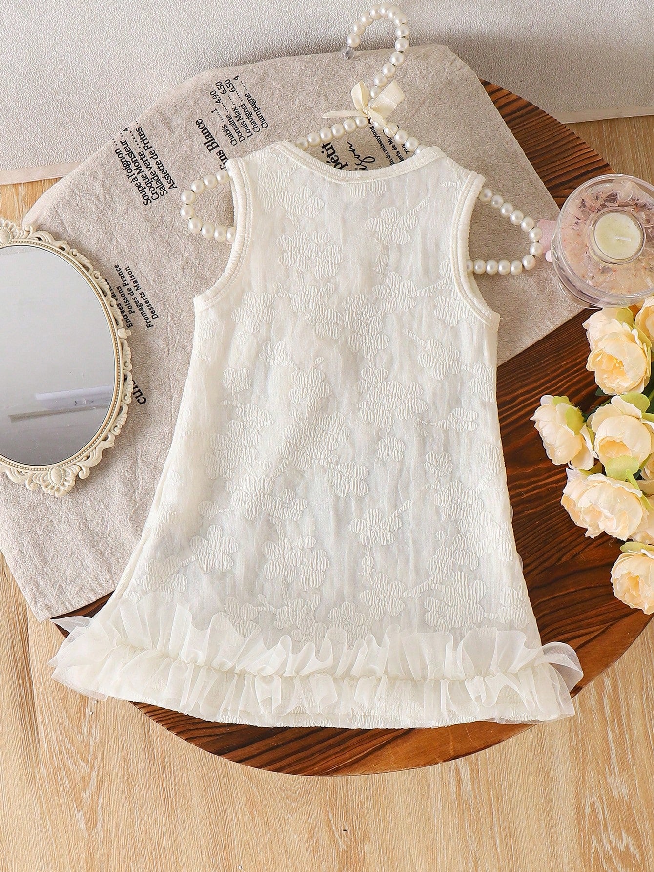Baby Girls' Light Blue Floral Summer Cute Party Dress Fashionable Casual Bow Decor Cake Dress Suitable For Spring Autumn Vacation Festivals Daily Wear