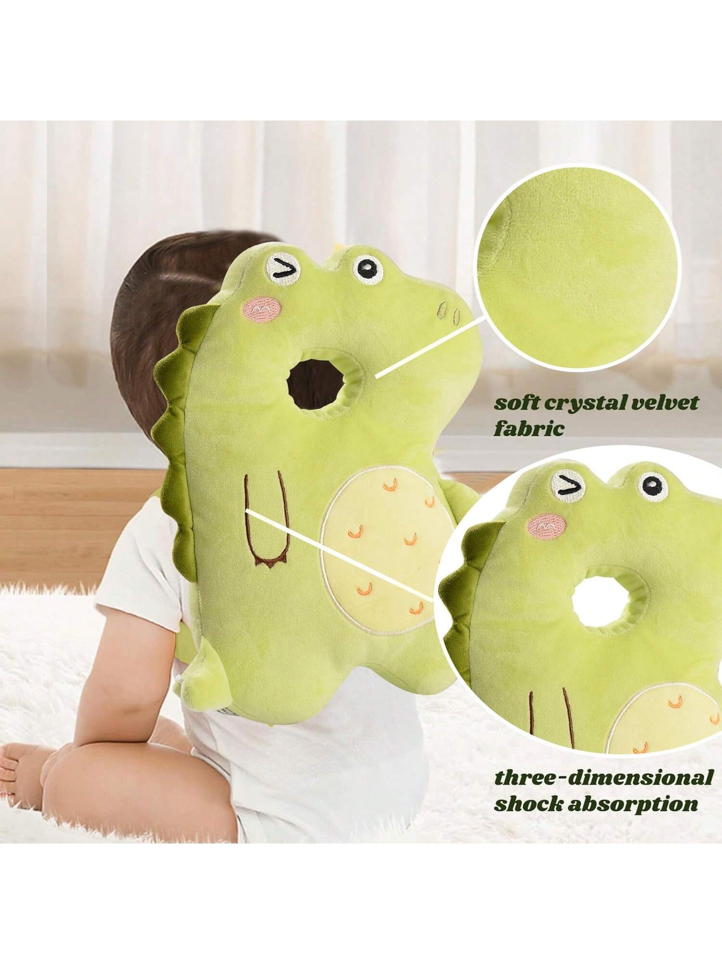 Baby Head Protector Pad Safety Pad For Walking & Crawling,Toddlers Head Safety Adjustable Back-Pack