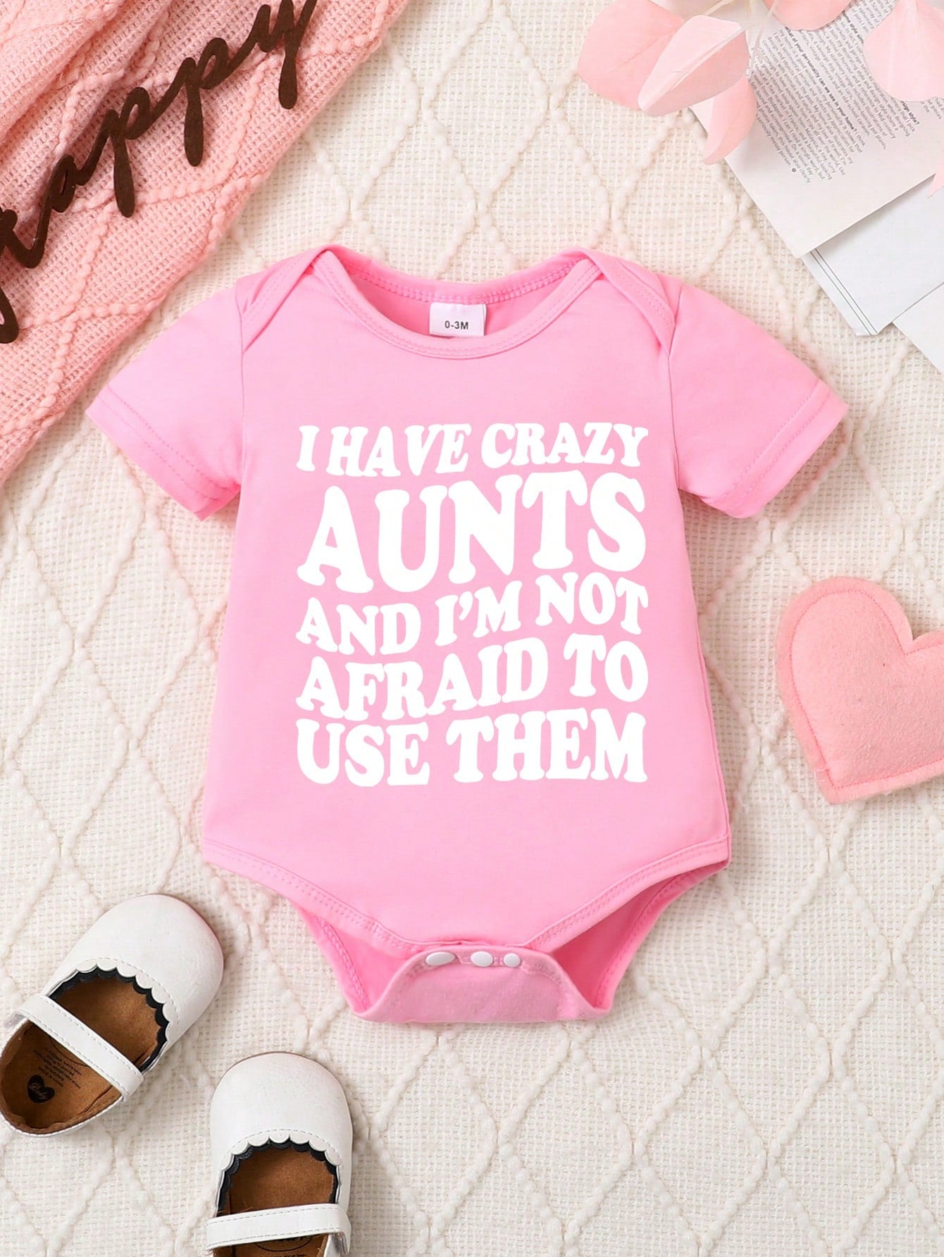 Baby Letter Print Baby Casual One-Piece Short Sleeve Cute Crawler