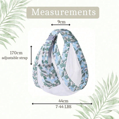 Baby Sling Carrier, 28-40 Lbs – Baby Travel Essential, Adjustable Mesh Sling With Secure Safety Buckle & Comfortable Hold With One Hand Support