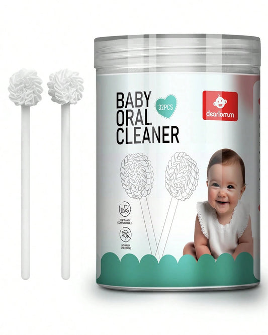 Baby Tongue Cleaner, Newborn Toothbrush, Disposable Infant Toothbrush Clean Mouth,Gauze Gum Cleaner Oral Cleaning Stick Dental Care For 0-36 Month