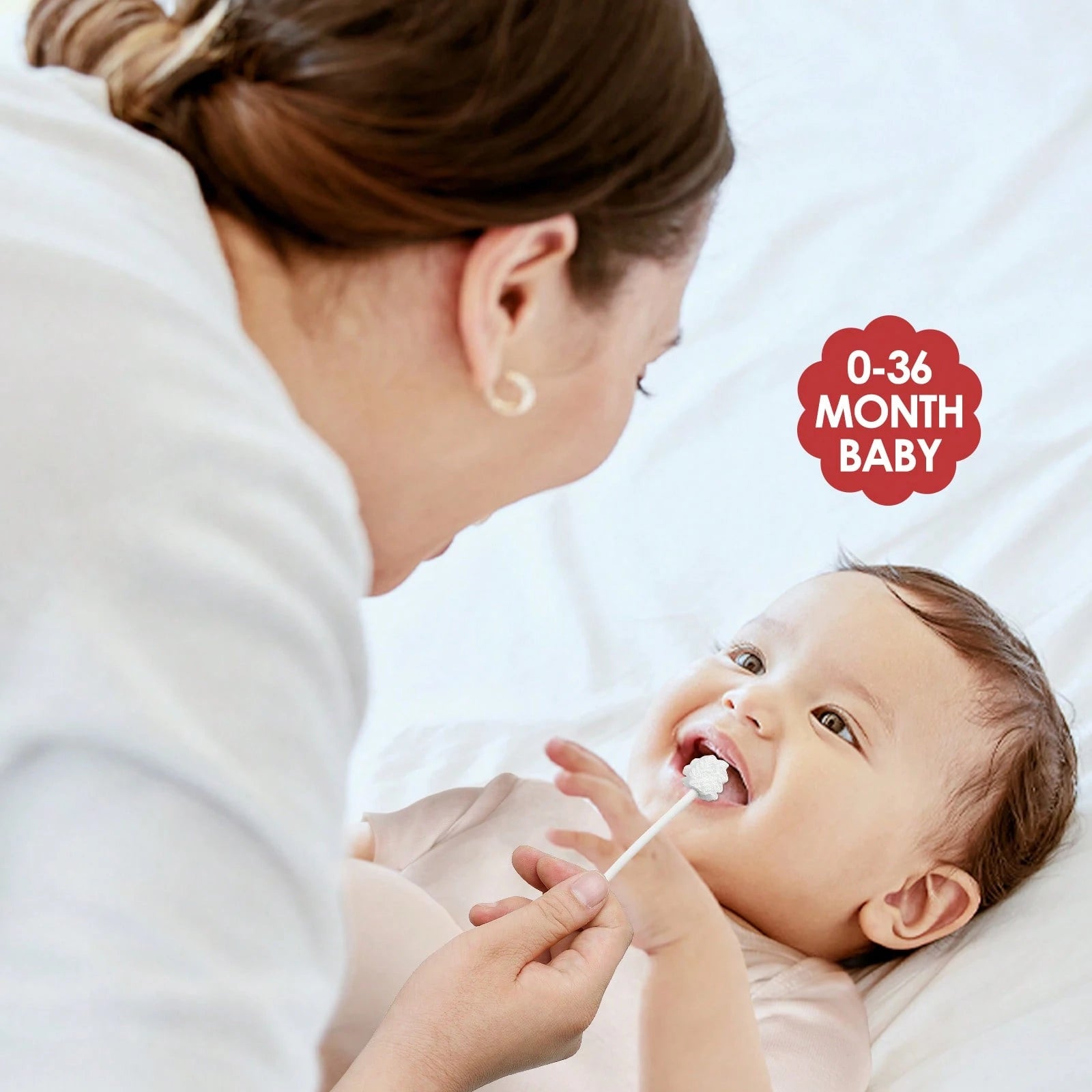 Baby Tongue Cleaner, Newborn Toothbrush, Disposable Infant Toothbrush Clean Mouth,Gauze Gum Cleaner Oral Cleaning Stick Dental Care For 0-36 Month