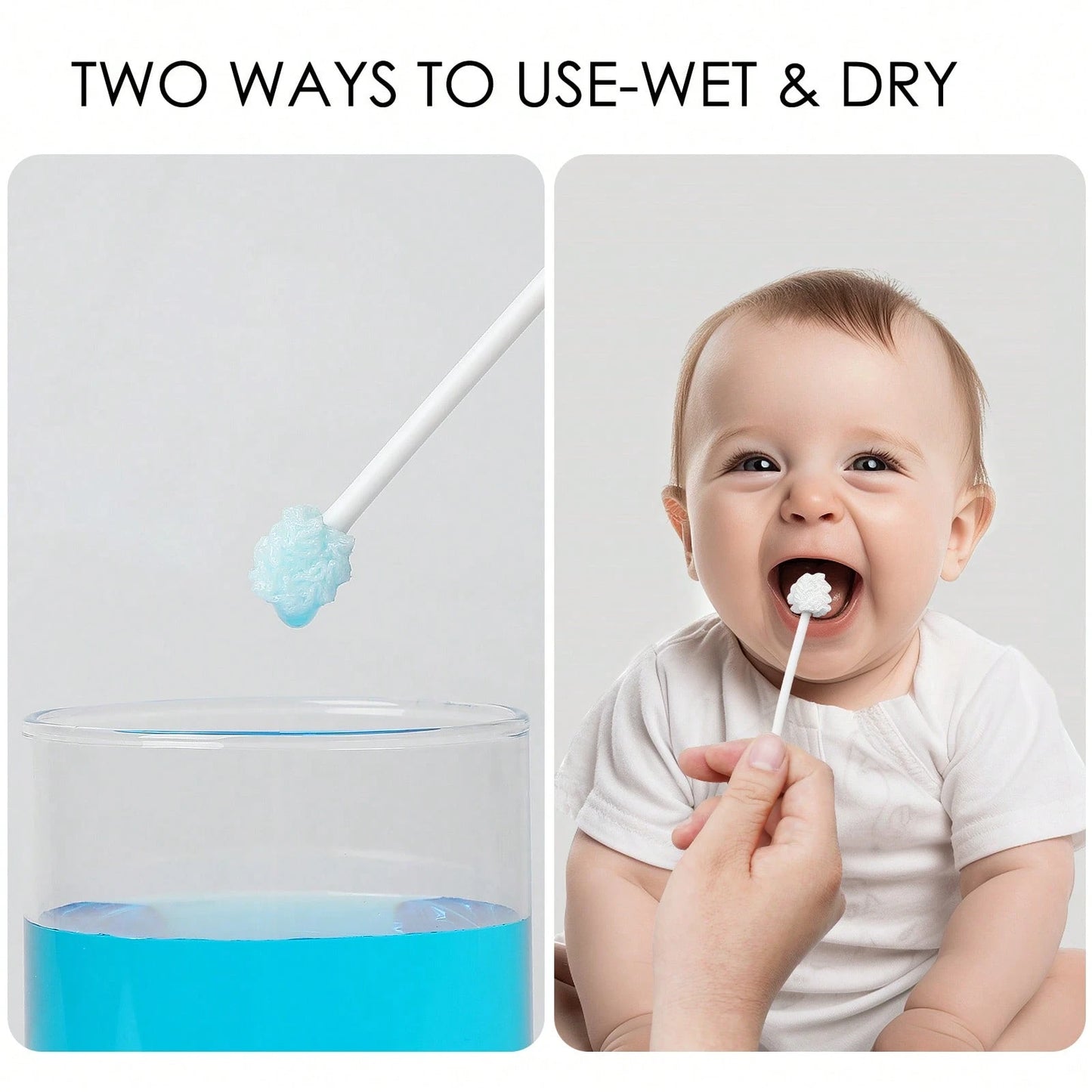 Baby Tongue Cleaner, Newborn Toothbrush, Disposable Infant Toothbrush Clean Mouth,Gauze Gum Cleaner Oral Cleaning Stick Dental Care For 0-36 Month