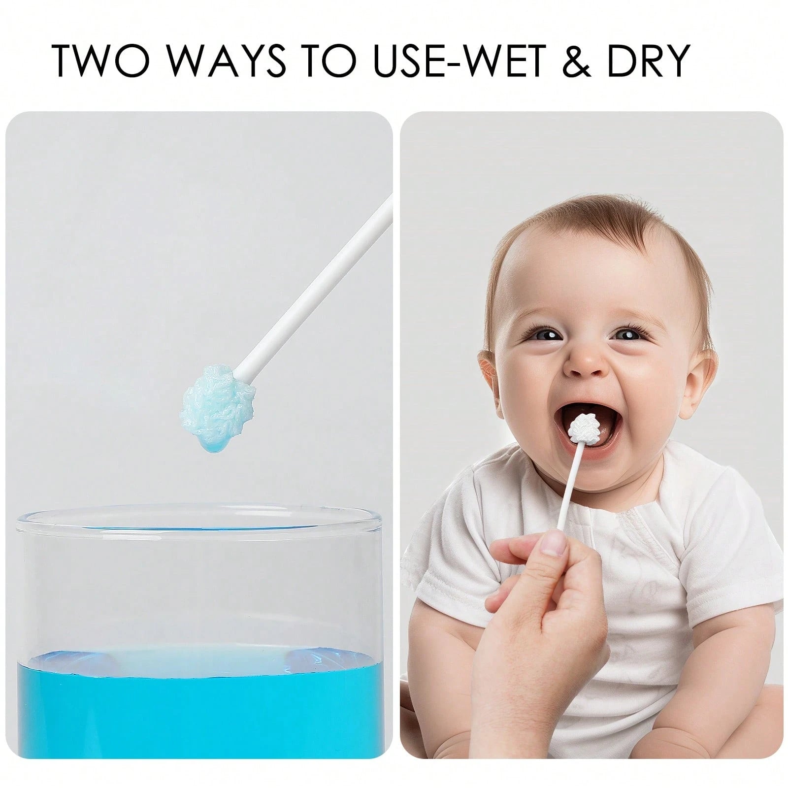 Baby Tongue Cleaner, Newborn Toothbrush, Disposable Infant Toothbrush Clean Mouth,Gauze Gum Cleaner Oral Cleaning Stick Dental Care For 0-36 Month