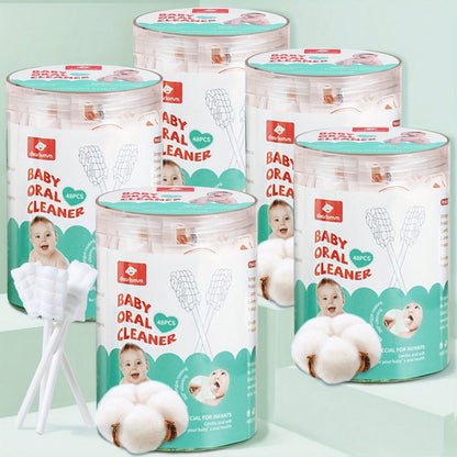 Baby Tongue Cleaner, Newborn Toothbrush, Disposable Infant Toothbrush Clean Mouth,Gauze Gum Cleaner Oral Cleaning Stick Dental Care For 0-36 Month