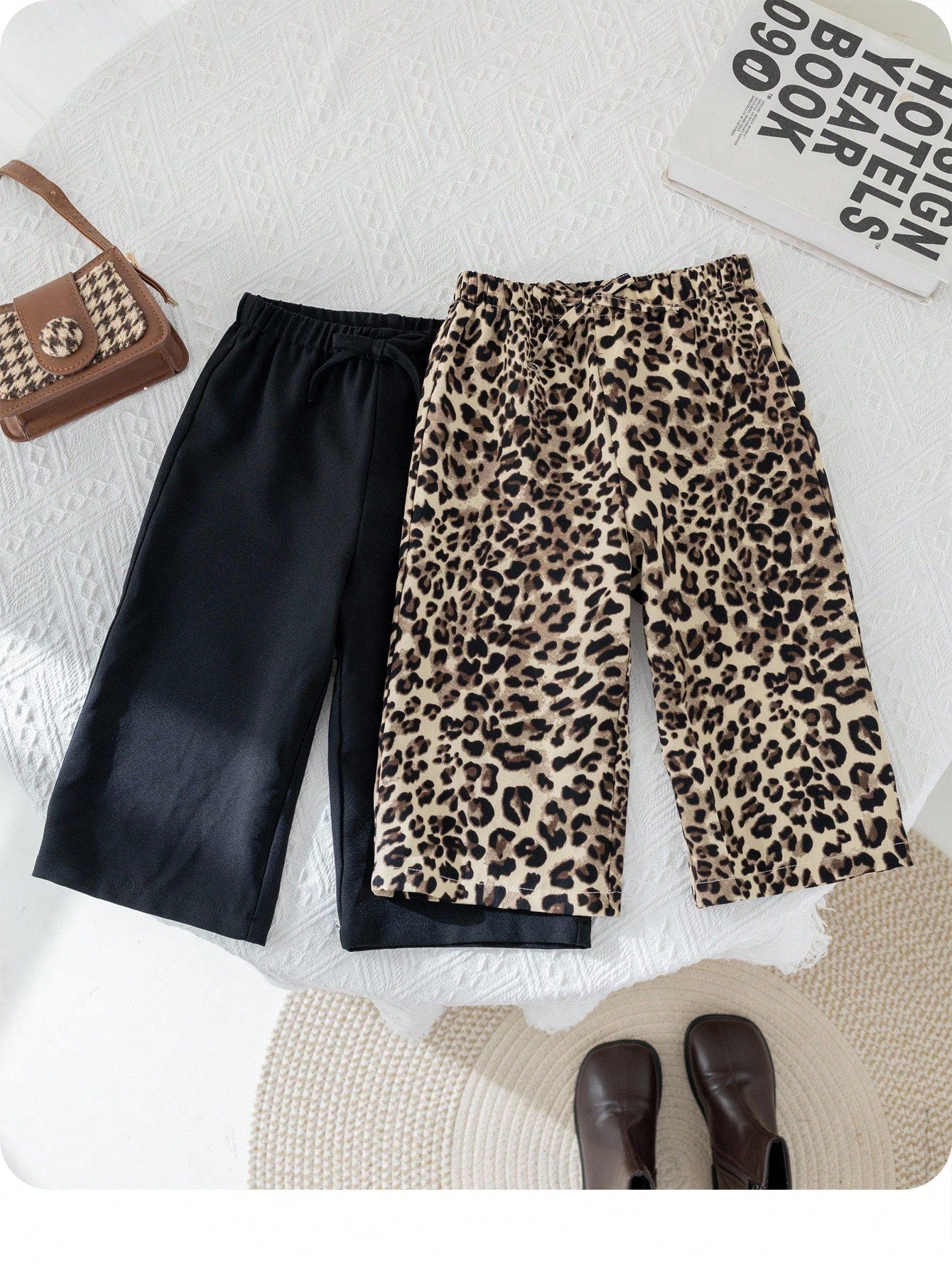 Babygirl Colorblock Sporty Loose Long Pants Pcs