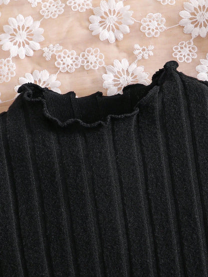 Babygirl Cute Academy Style Polka Dot Apricot Peter Pan Collar Long Sleeve Doll Dress