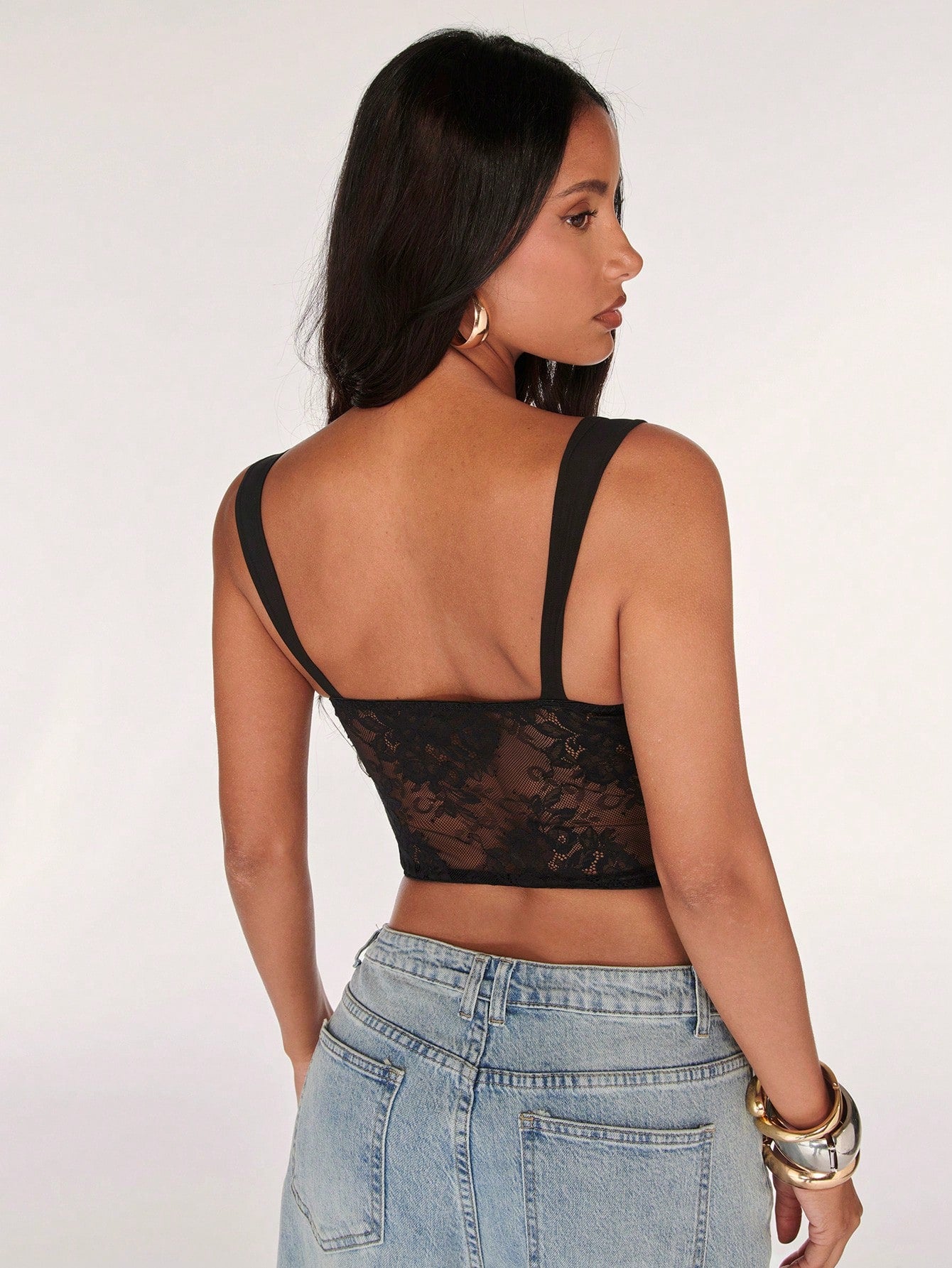 BAE Women's Seksi Chic Lace Sheer Tie-Up Spaghetti Strap Camisole Top,Baby Blue Summer Birthday Party Cocktail Nightclub Holiday Summer Top