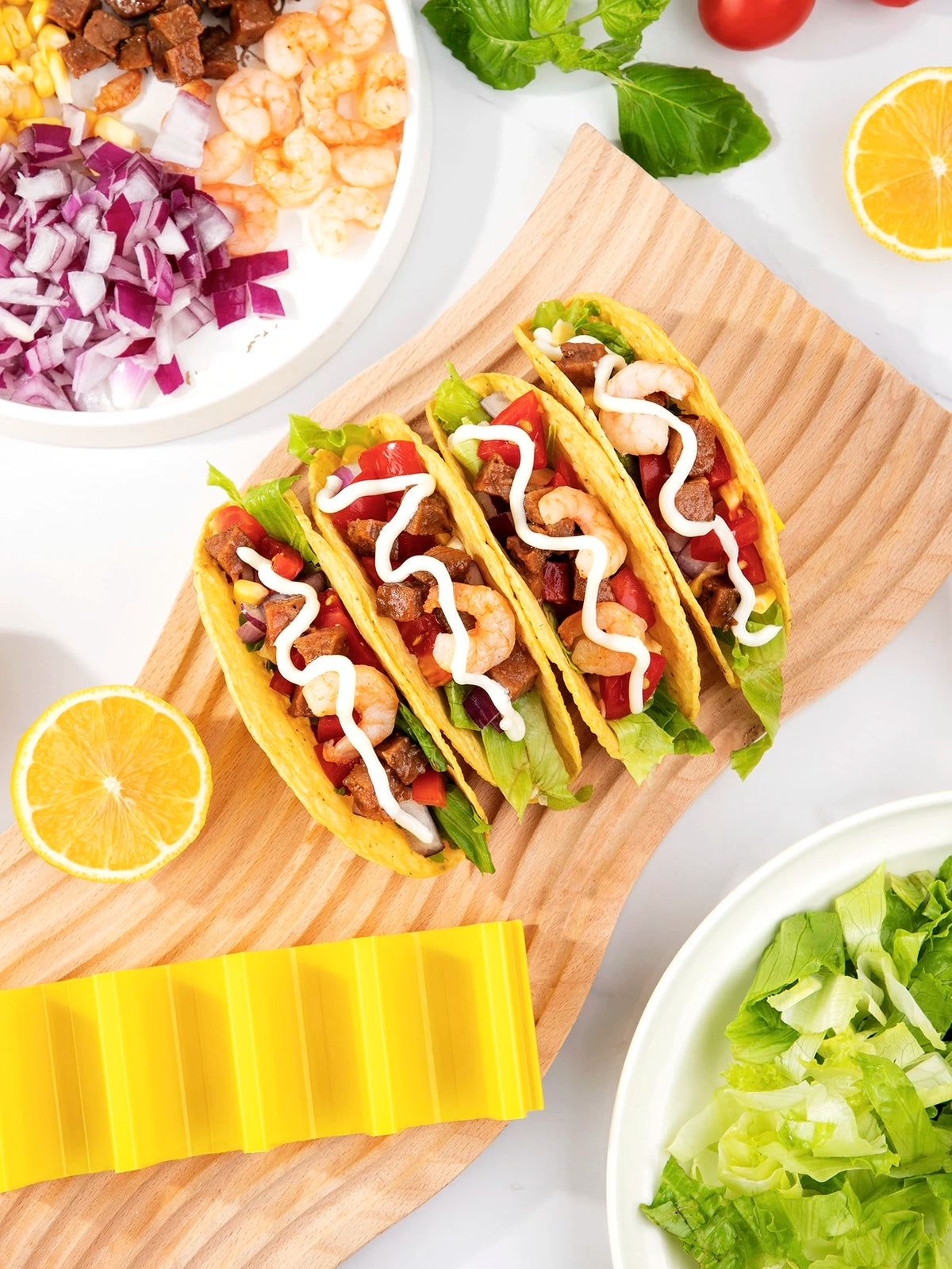 Basic living 1PC Mini Multi-Grid Taco Holder