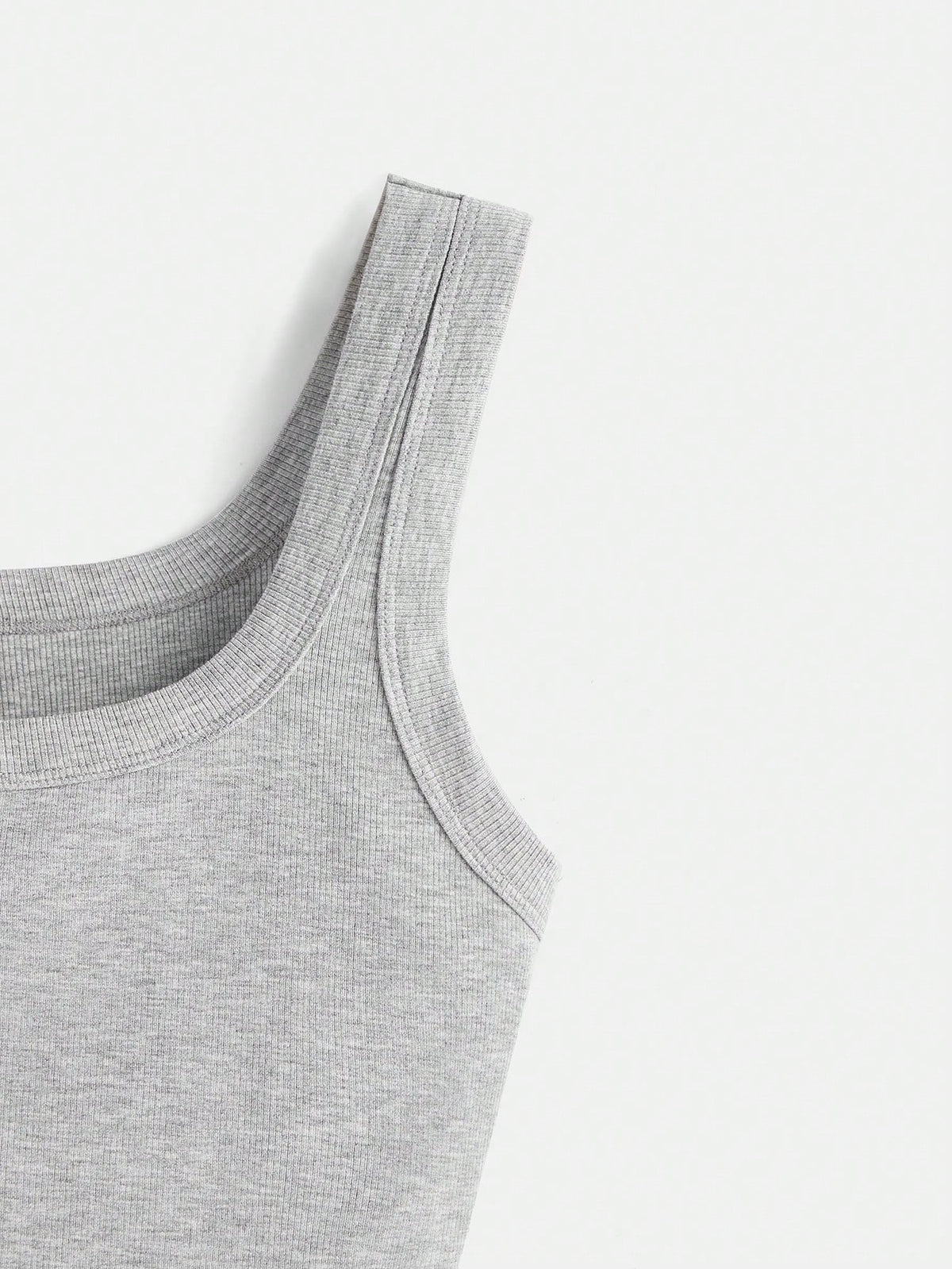 BASICS Solid Crop Tank Top/Summer Tops For Women