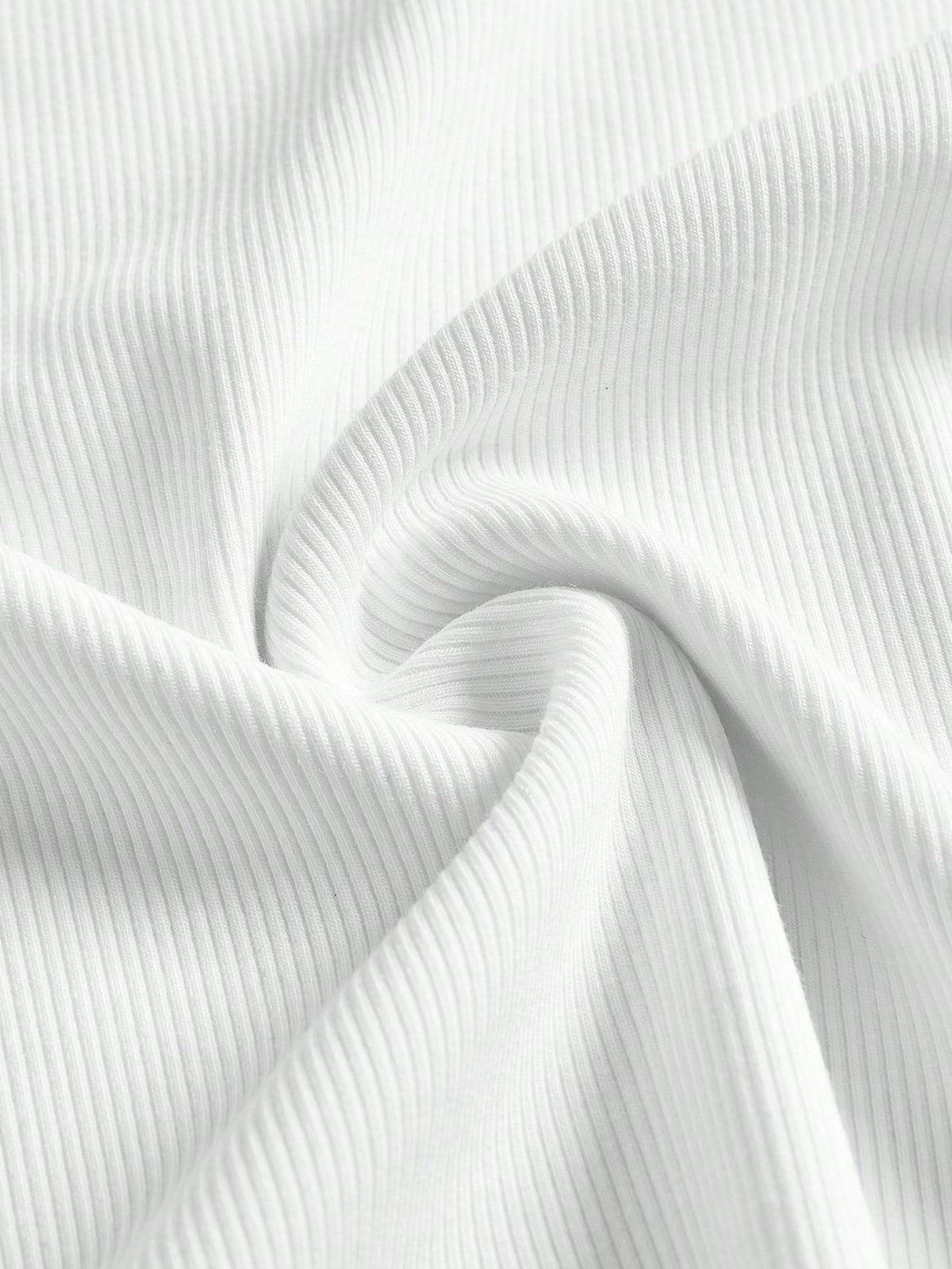 BASICS Solid Form Fitted Tee Tops For Women White Tops