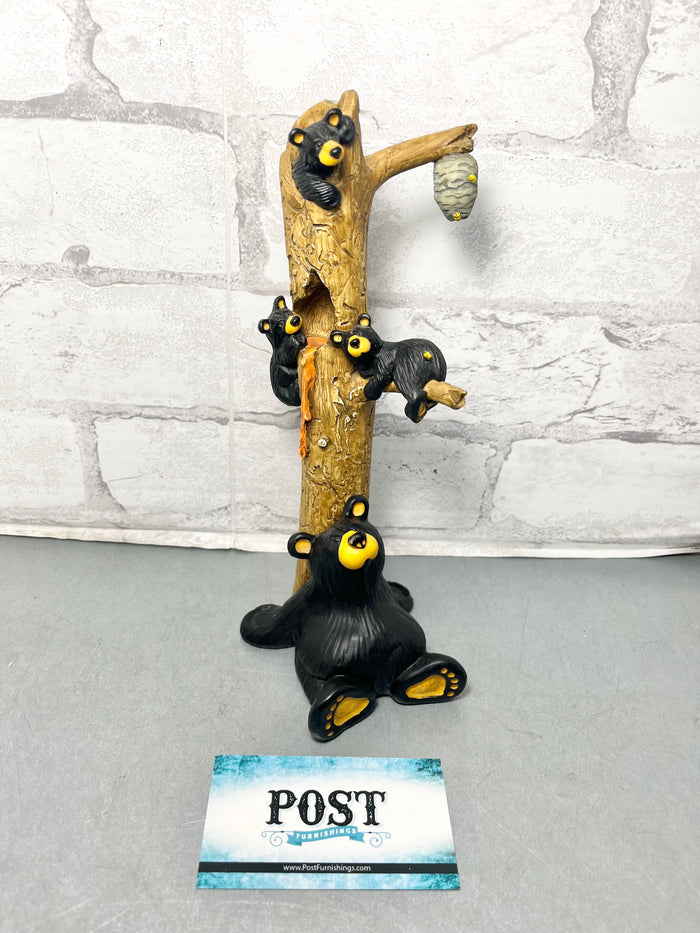 Bearfoots Bears "The Honey Tree" By Jeff Fleming Big Sky Carvers