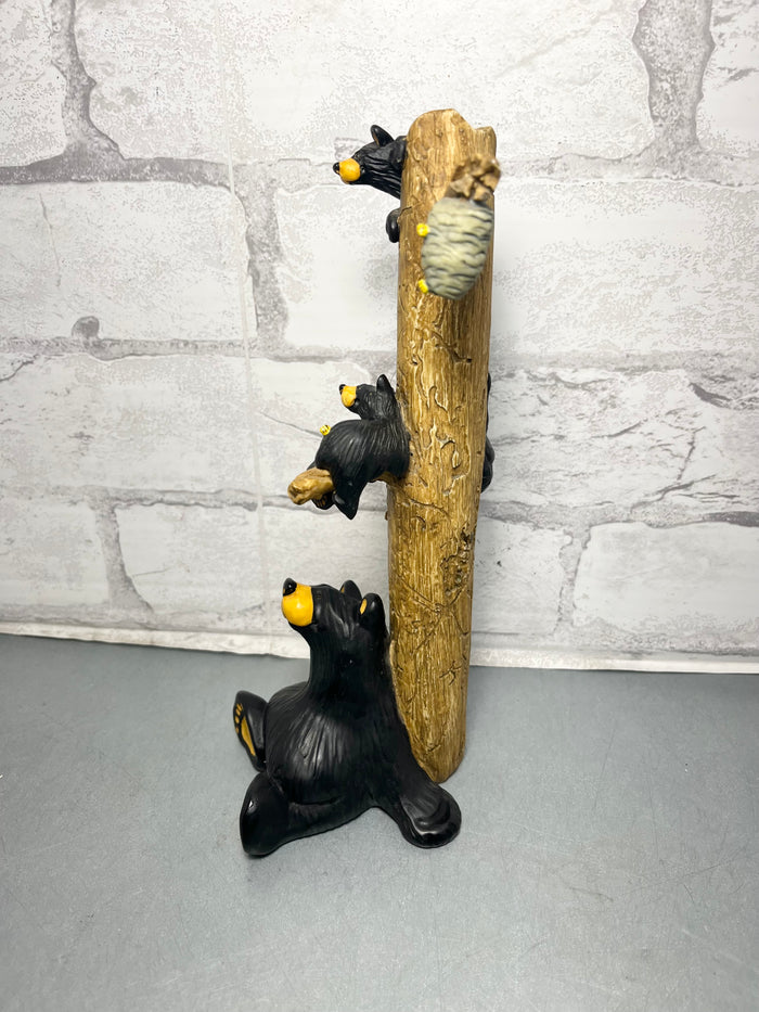 Bearfoots Bears "The Honey Tree" By Jeff Fleming Big Sky Carvers