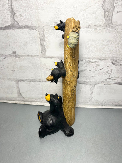 Bearfoots Bears "The Honey Tree" By Jeff Fleming Big Sky Carvers