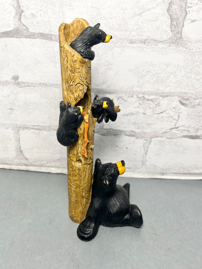 Bearfoots Bears "The Honey Tree" By Jeff Fleming Big Sky Carvers