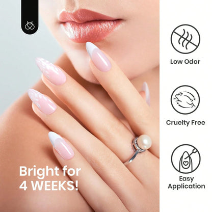 Beetles 1Pcs 7ml White Gel Liner Nail Polish, Swirl Nail Art & Classic White French Tip Design, Soak Off UV Gel Manicure Paint For Salon & DIY Use