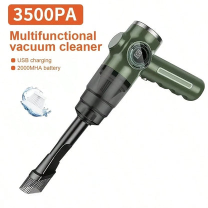 belibuy This Portable Mini Car Vacuum Cleaner Boasts A Powerful 3500PA Suction, A Digital Display, USB Charging, And A Washable Filter. Suitable For Cleaning Cars, Crevices, And Pets. A Truly Useful C