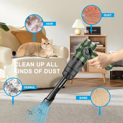 belibuy This Portable Mini Car Vacuum Cleaner Boasts A Powerful 3500PA Suction, A Digital Display, USB Charging, And A Washable Filter. Suitable For Cleaning Cars, Crevices, And Pets. A Truly Useful C