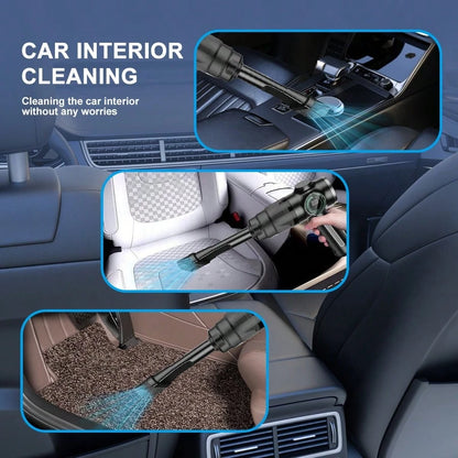 belibuy This Portable Mini Car Vacuum Cleaner Boasts A Powerful 3500PA Suction, A Digital Display, USB Charging, And A Washable Filter. Suitable For Cleaning Cars, Crevices, And Pets. A Truly Useful C