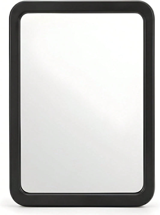 Bexter Magnetic Locker Mirror, 525 X 7 Real Glass Mirror For School Locker, Office Cabinet &Amp; Toolbox, Black Framed Small Magnetic Mirror For Locker Accessories, Bathroom &Amp; Workshop Use