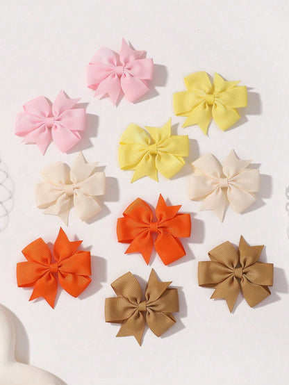 bilicaca 5/20/30/40/60 Pcs Random Cute Butterfly-Shaped Hair Clips, Suitable For Children, Fun And Colorful All-Season Bow Hair Accessories