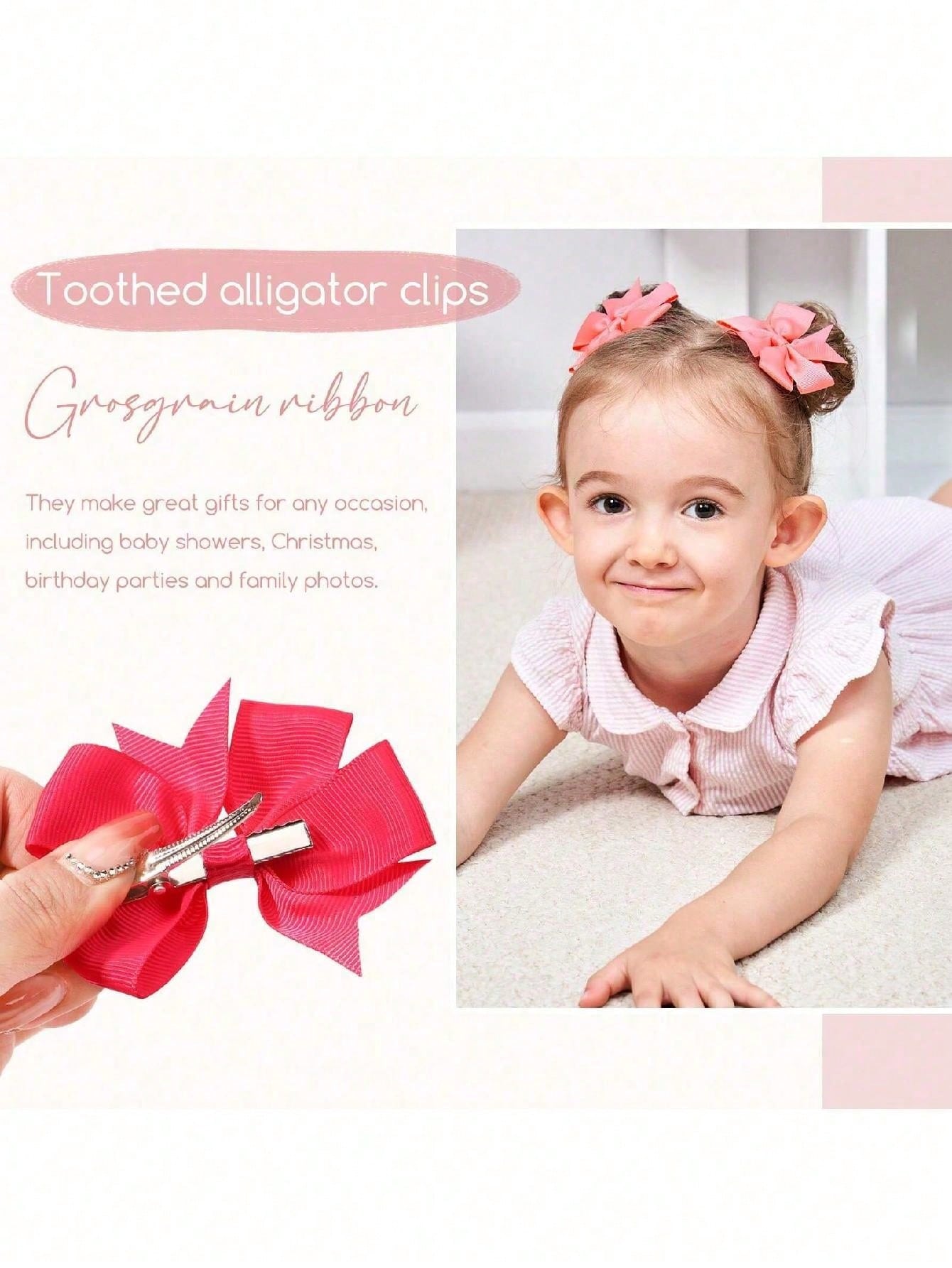 bilicaca 5/20/30/40/60 Pcs Random Cute Butterfly-Shaped Hair Clips, Suitable For Children, Fun And Colorful All-Season Bow Hair Accessories