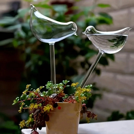 Bird-Shaped Self-Watering Globes, Automatic Plant Watering System For Indoor & Outdoor Gardens, Home Gardening Tools, No Electricity Needed, Ideal For Succulents & Flowers, Automatic Drip Irrigation E