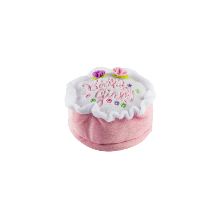 Birthday Cake Dog Toy - Pink or Blue
