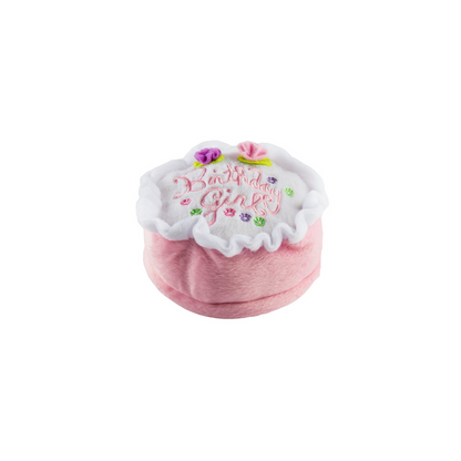 Birthday Cake Dog Toy - Pink or Blue