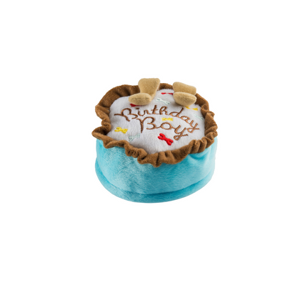 Birthday Cake Dog Toy - Pink or Blue