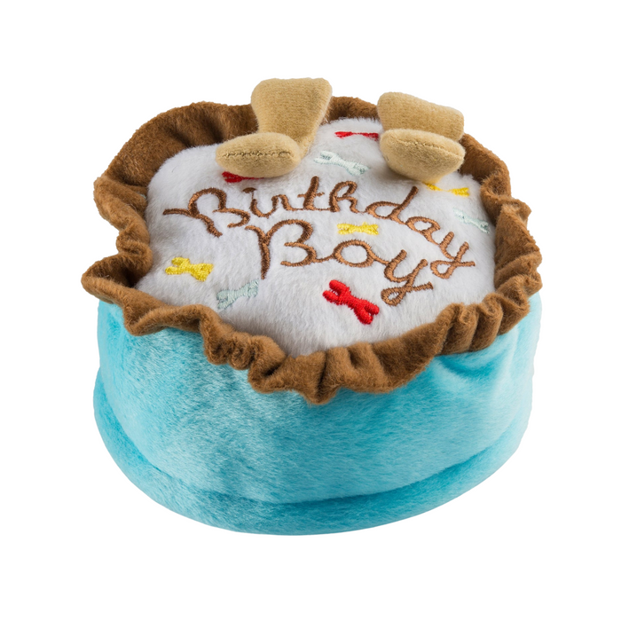 Birthday Cake Dog Toy - Pink or Blue