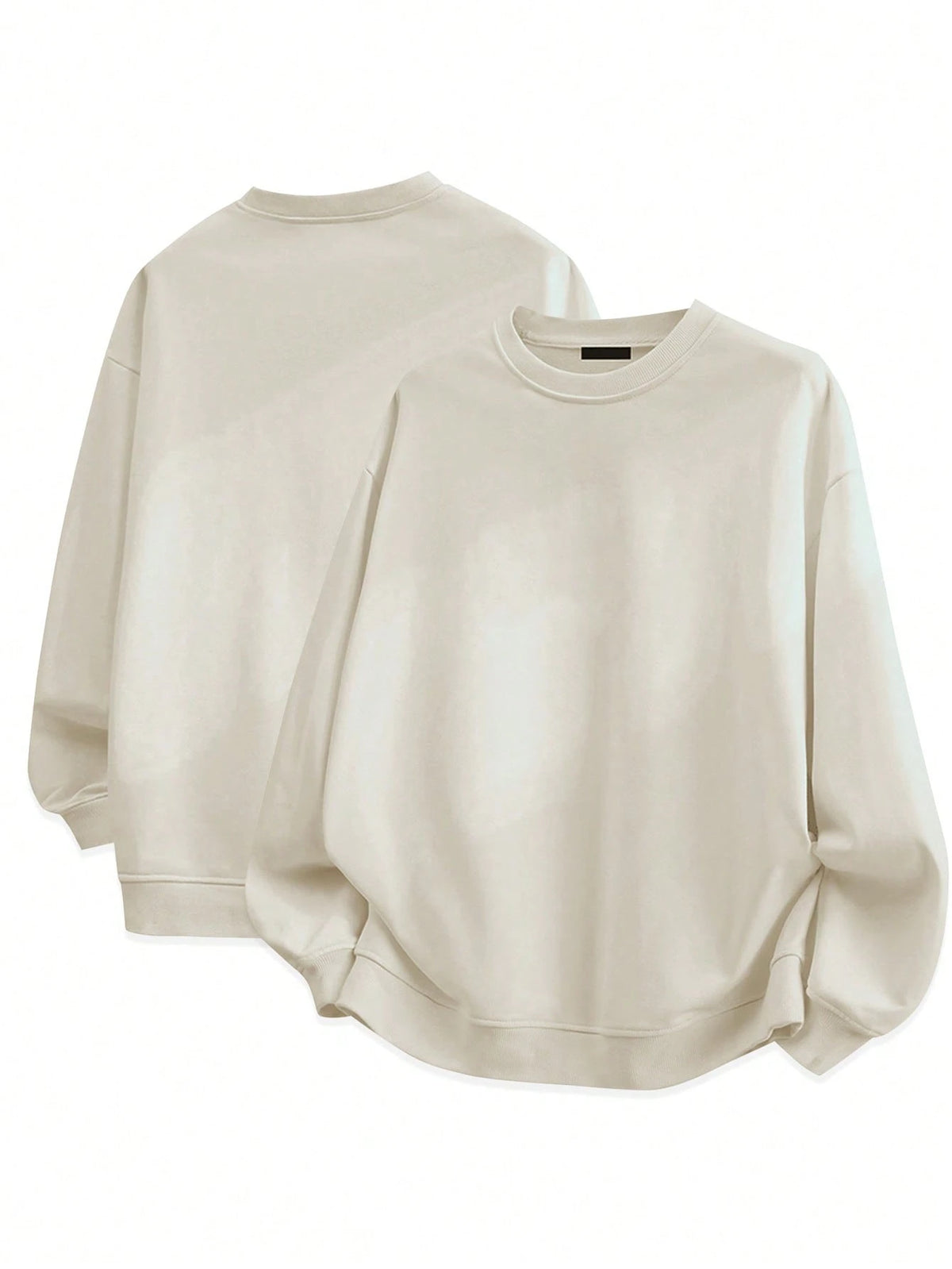 Blueplus Men's Fashionable Long-Sleeved Sweatshirt, Comfortable And Versatile, 1pc Carefully Crafted Street Fashion, The Best Choice For Men In Autumn And Winter
