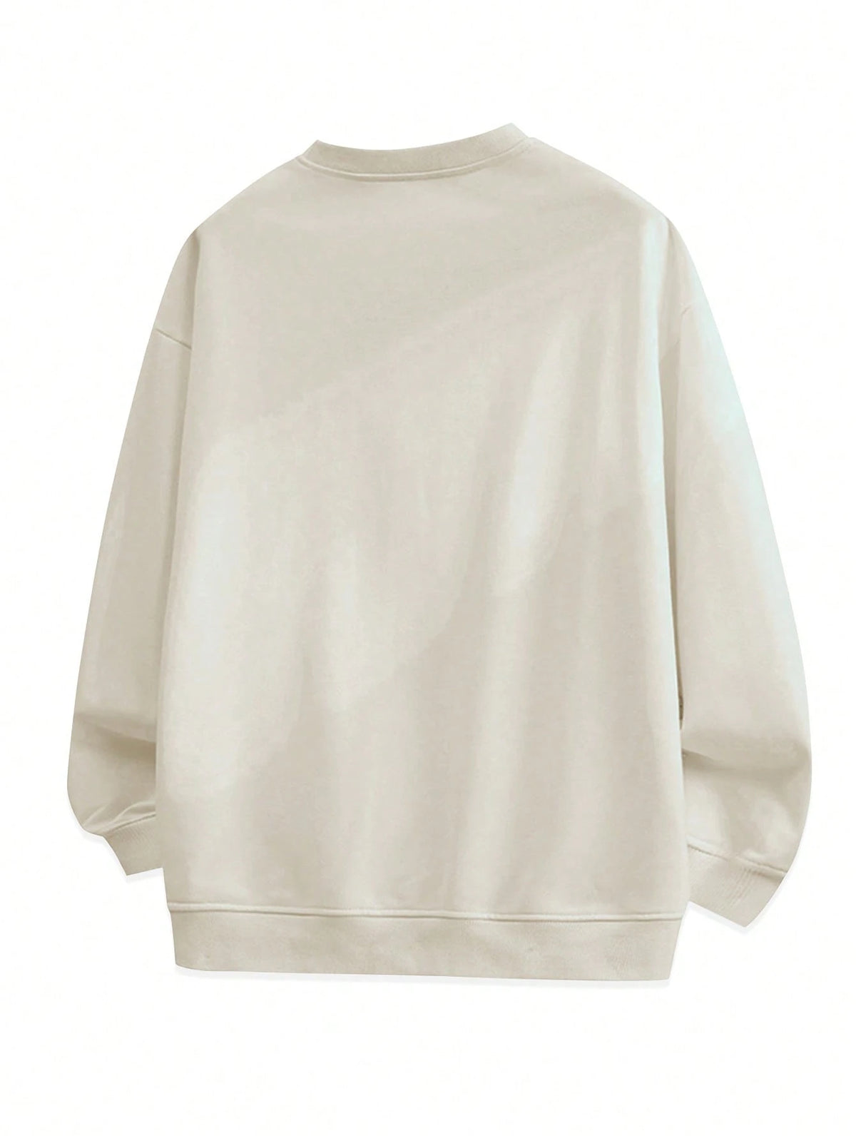 Blueplus Men's Fashionable Long-Sleeved Sweatshirt, Comfortable And Versatile, 1pc Carefully Crafted Street Fashion, The Best Choice For Men In Autumn And Winter