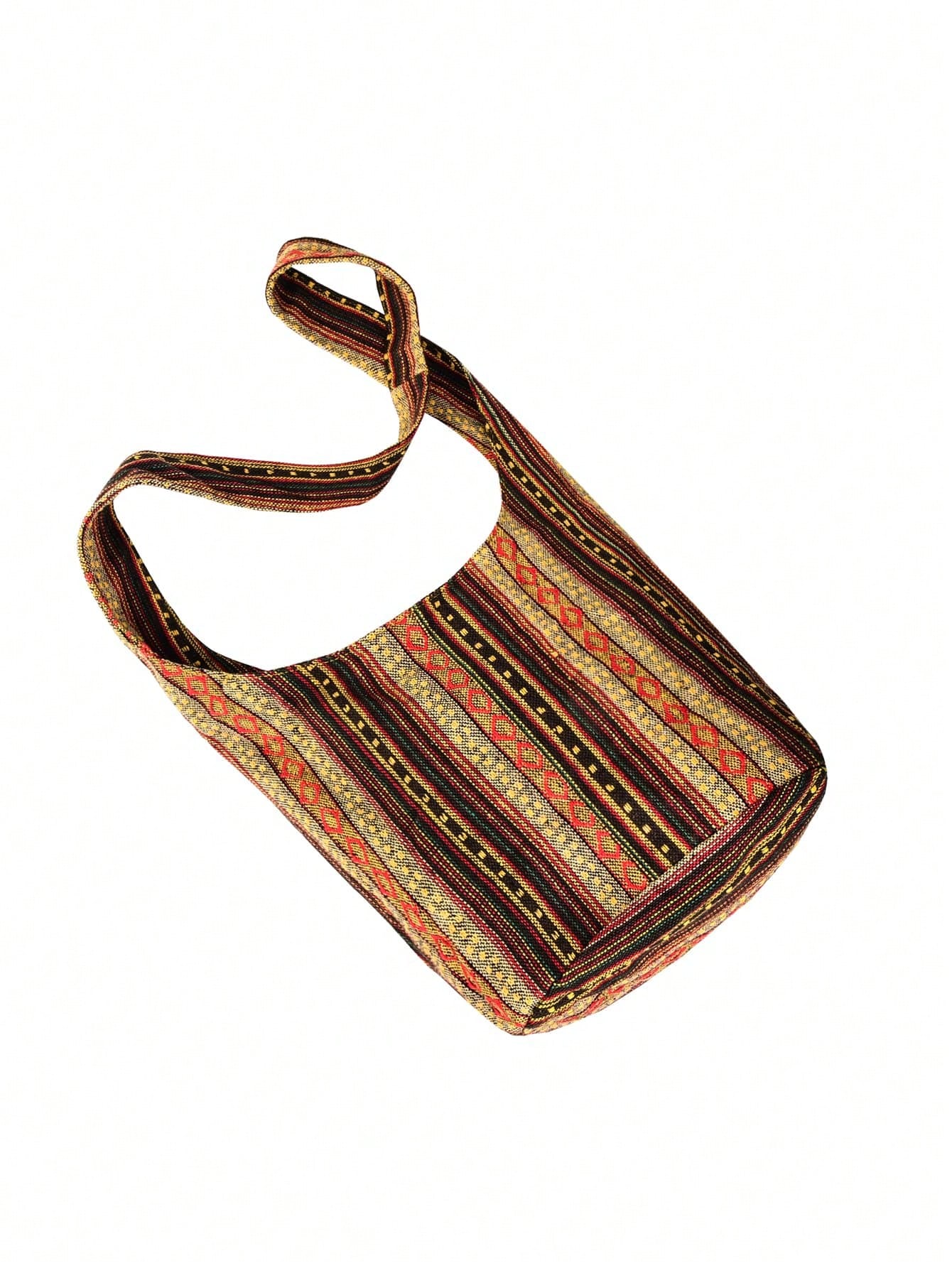 Bohemian Style Portable Bag, Large Travel Bag, Women's Designer Shoulder Bag, Portable Linen Bag, Canvas Crossbody Bag, Bohemian Style Women Clothing