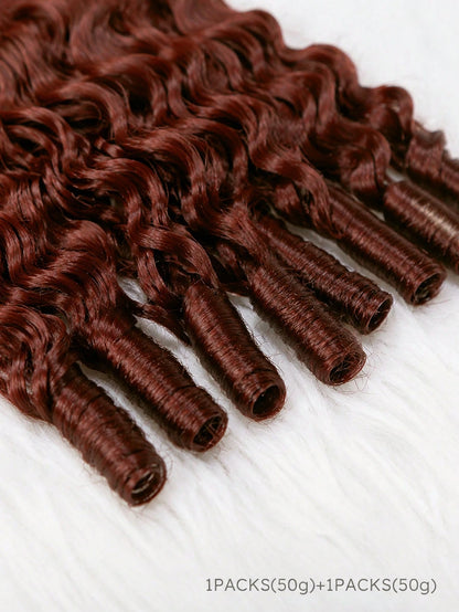 Boho Braids S33 Burmese Curly Unfelt Wig Crochet Human Hair Extensions Feather Crochet Hair For Miracle Knots Soft Fluffy Texture Lightweight Natural Looking Easy Installation Time Saving Styling Reus
