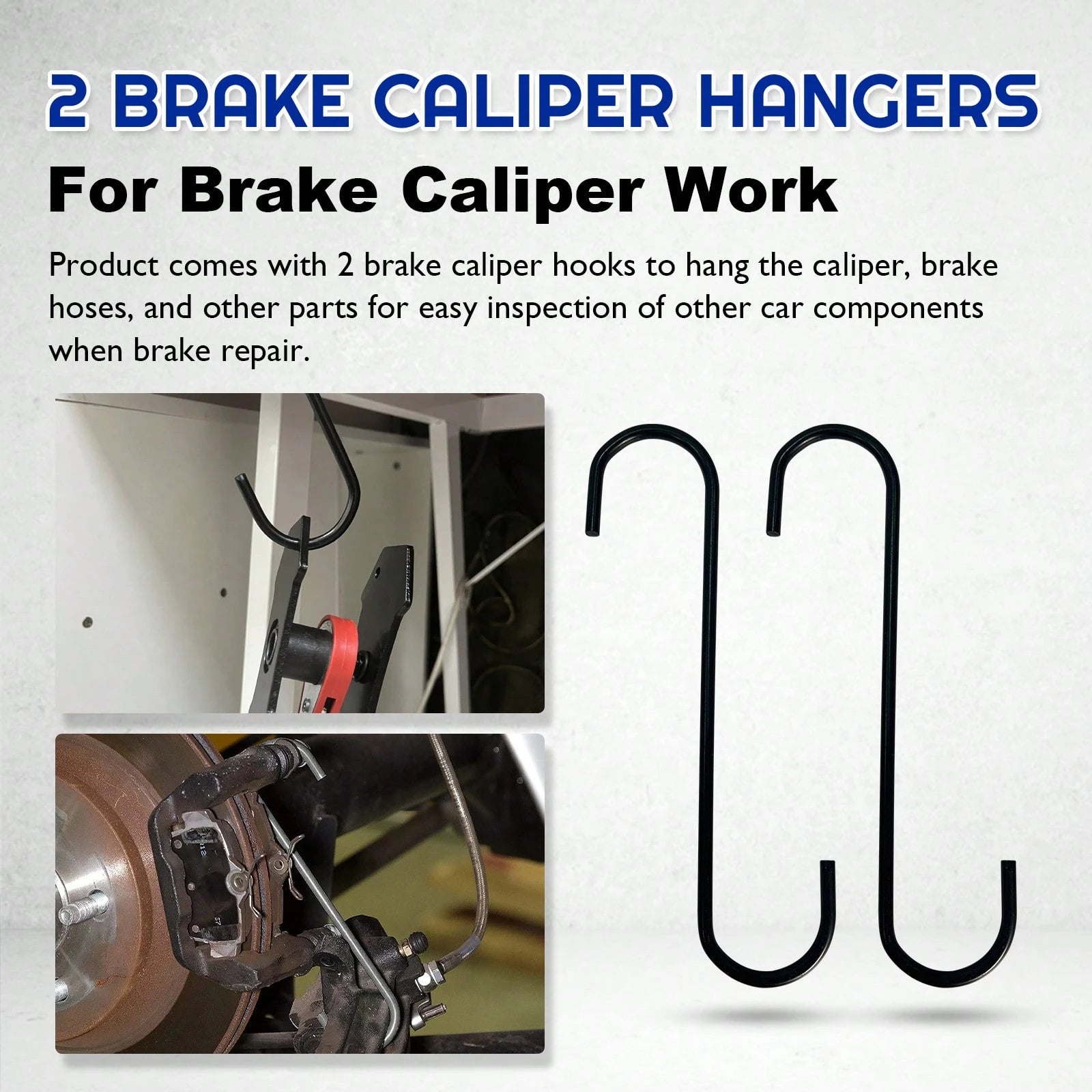 Brake Caliper Compression Tool,Caliper Piston Compressor Tool With Extra 2PCS Large Plates 1.57"-2.95" For 1,2,4,6 Piston Disc Brake Pad Spreader,Automotive Tools With 2 Caliper Hangers,Red