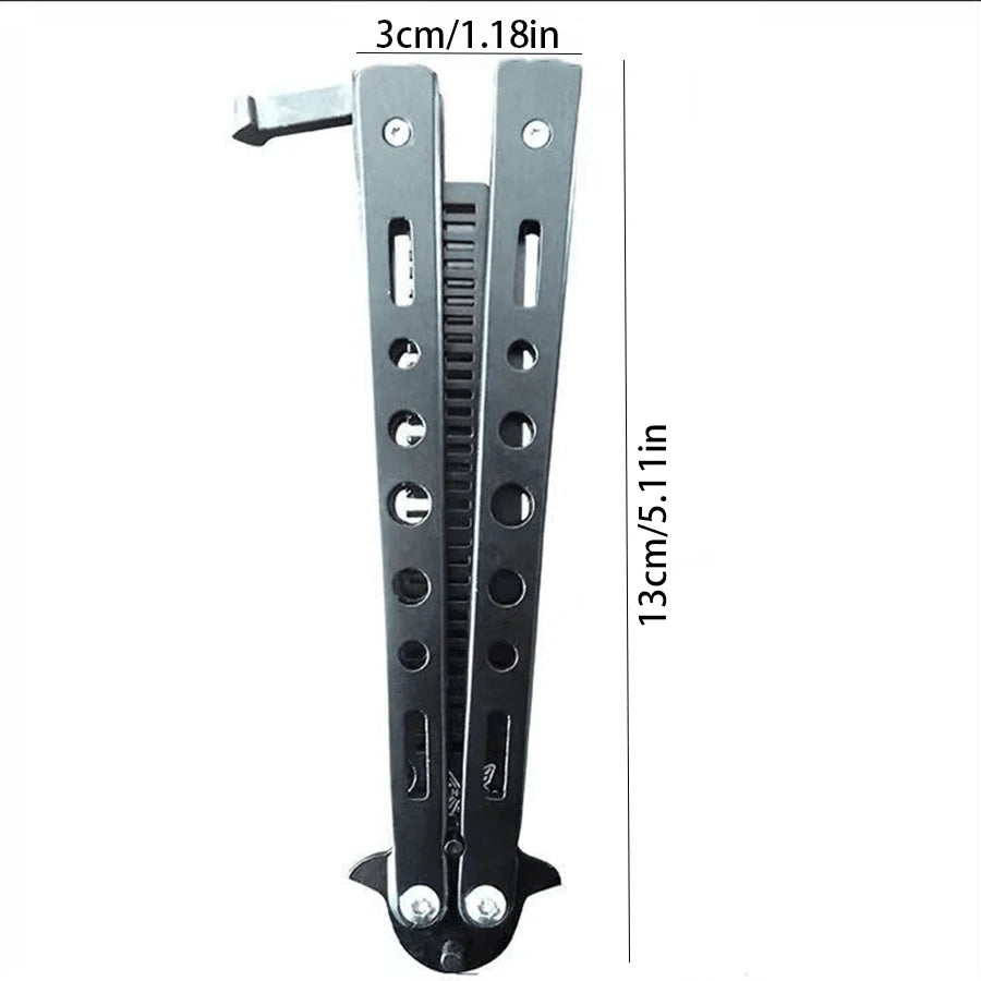 Butterfly Design Folding Metal Comb, Portable & Compact