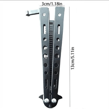 Butterfly Design Folding Metal Comb, Portable & Compact