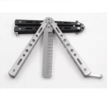Butterfly Design Folding Metal Comb, Portable & Compact