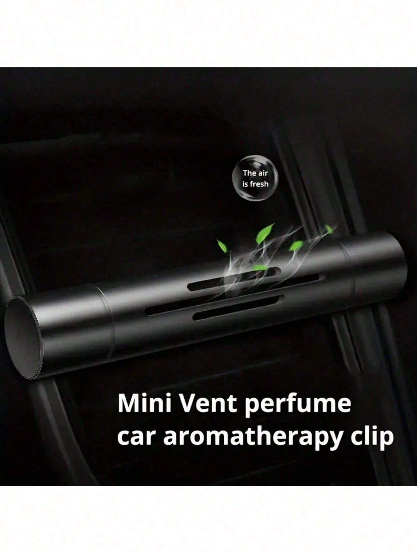 Car Air Freshener Vent Clip- Aromatherapy Diffuser, Includes 1 Holder And 5 Mixed Fragrance Sticks- Essential Oil Wax, Refreshing And Pleasant- Unisex Compact Solid Aromatherapy- Car Fragrance Dec