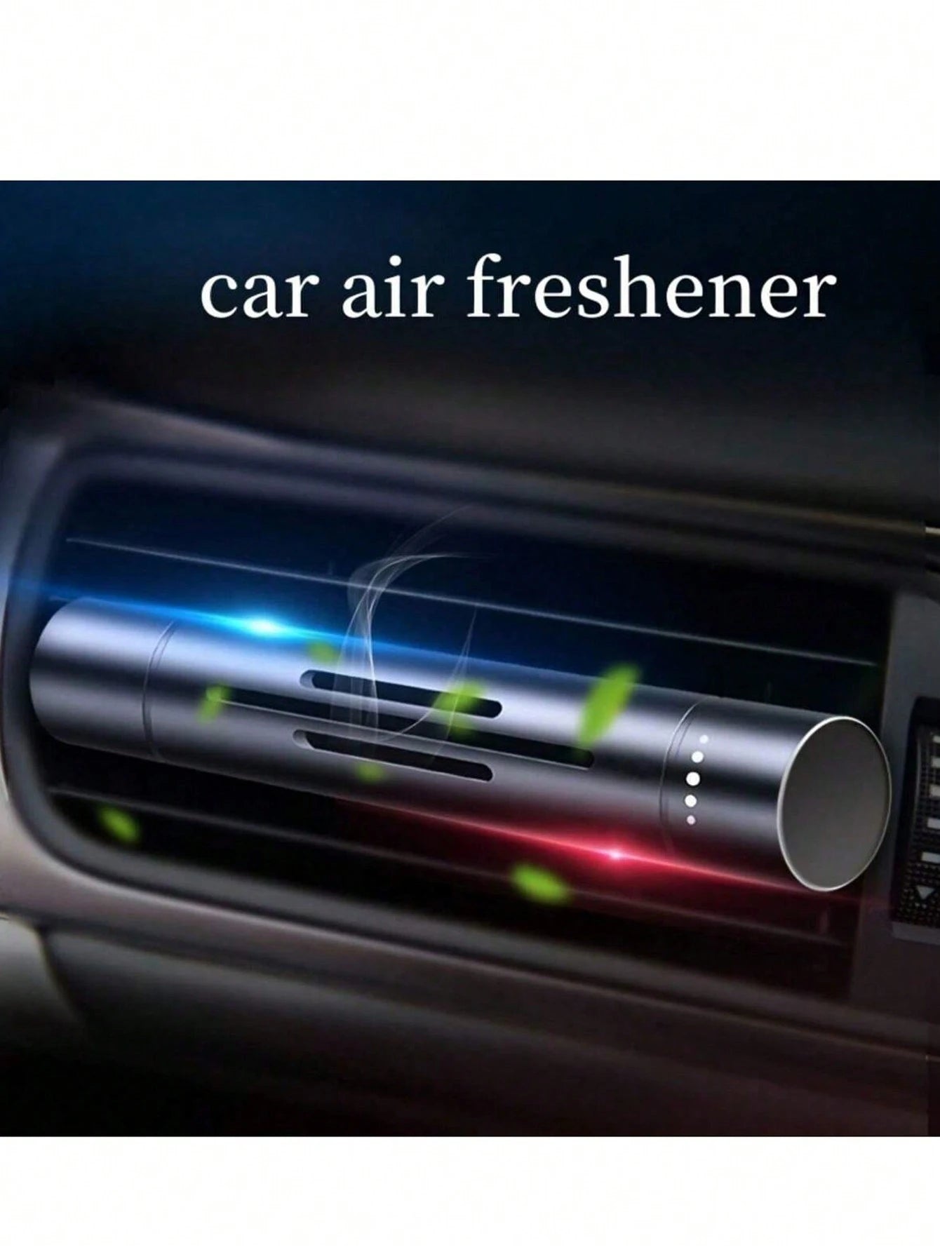 Car Air Freshener Vent Clip- Aromatherapy Diffuser, Includes 1 Holder And 5 Mixed Fragrance Sticks- Essential Oil Wax, Refreshing And Pleasant- Unisex Compact Solid Aromatherapy- Car Fragrance Dec