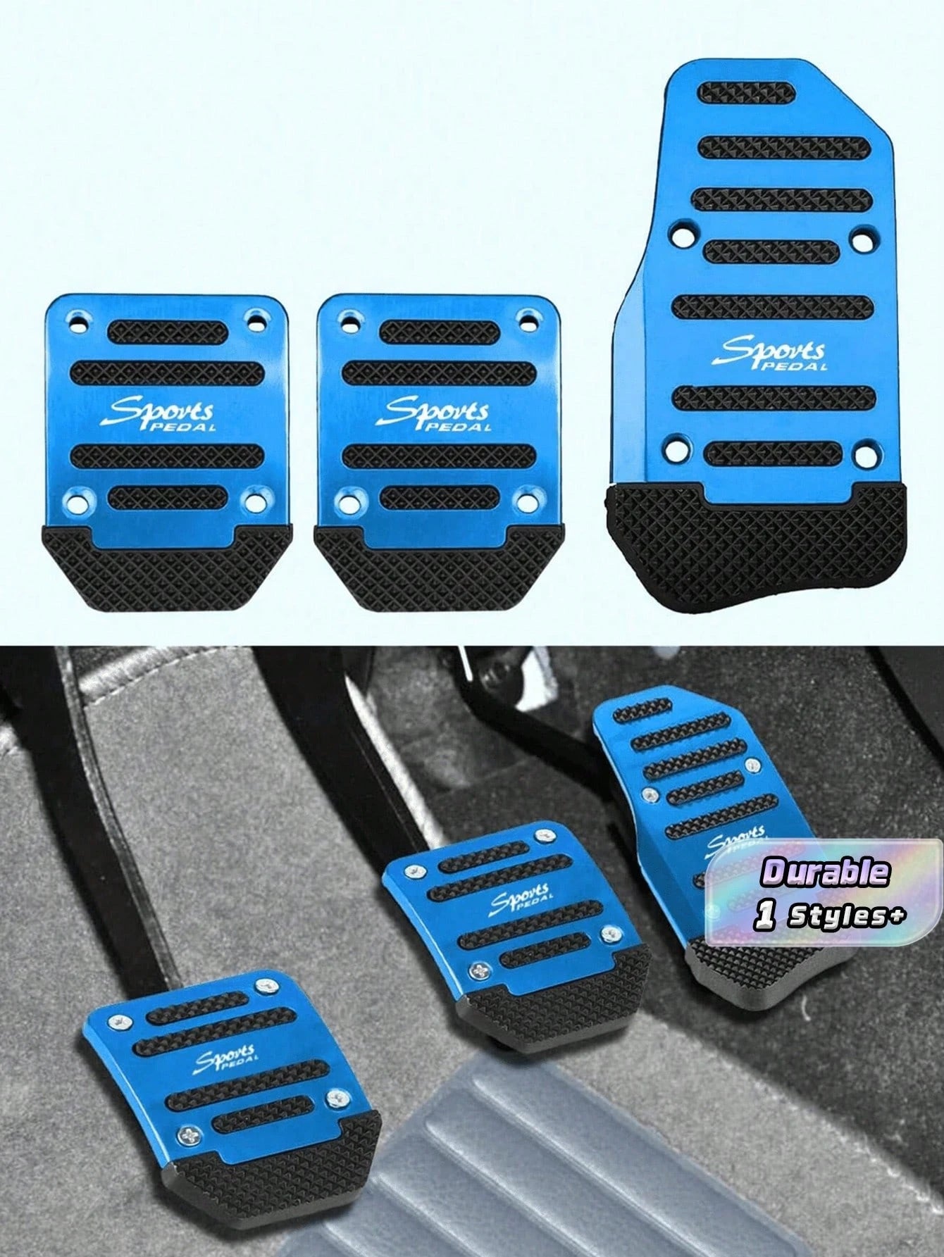 Car Brake & Accelerator Pedal Covers, Non-Slip Automotive Pedal Pads, Manual/Automatic Transmission Brake & Accelerator Pedal, Car Accessories