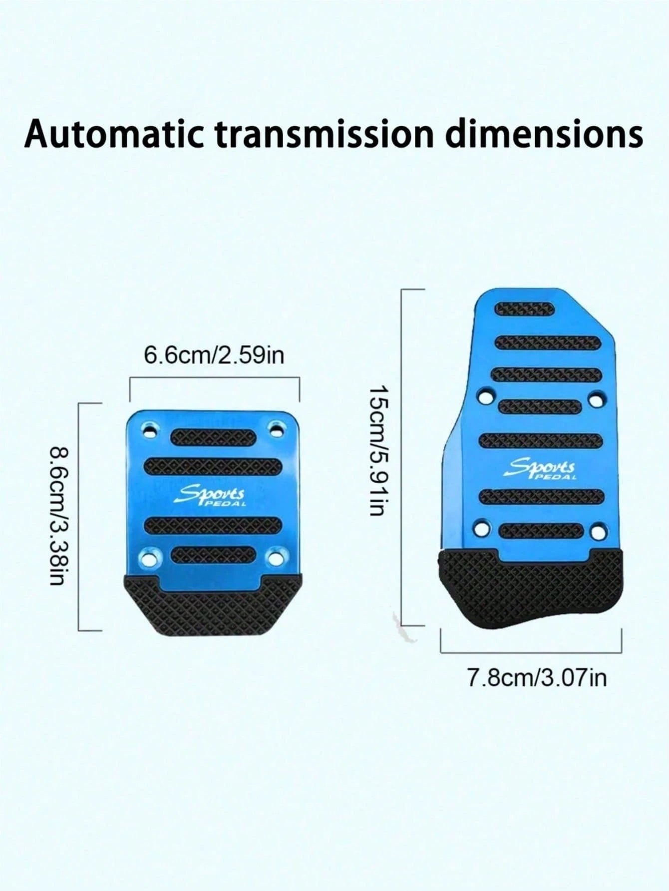 Car Brake & Accelerator Pedal Covers, Non-Slip Automotive Pedal Pads, Manual/Automatic Transmission Brake & Accelerator Pedal, Car Accessories