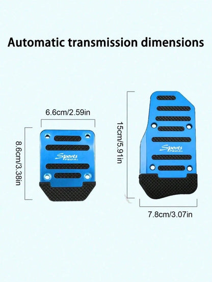 Car Brake & Accelerator Pedal Covers, Non-Slip Automotive Pedal Pads, Manual/Automatic Transmission Brake & Accelerator Pedal, Car Accessories